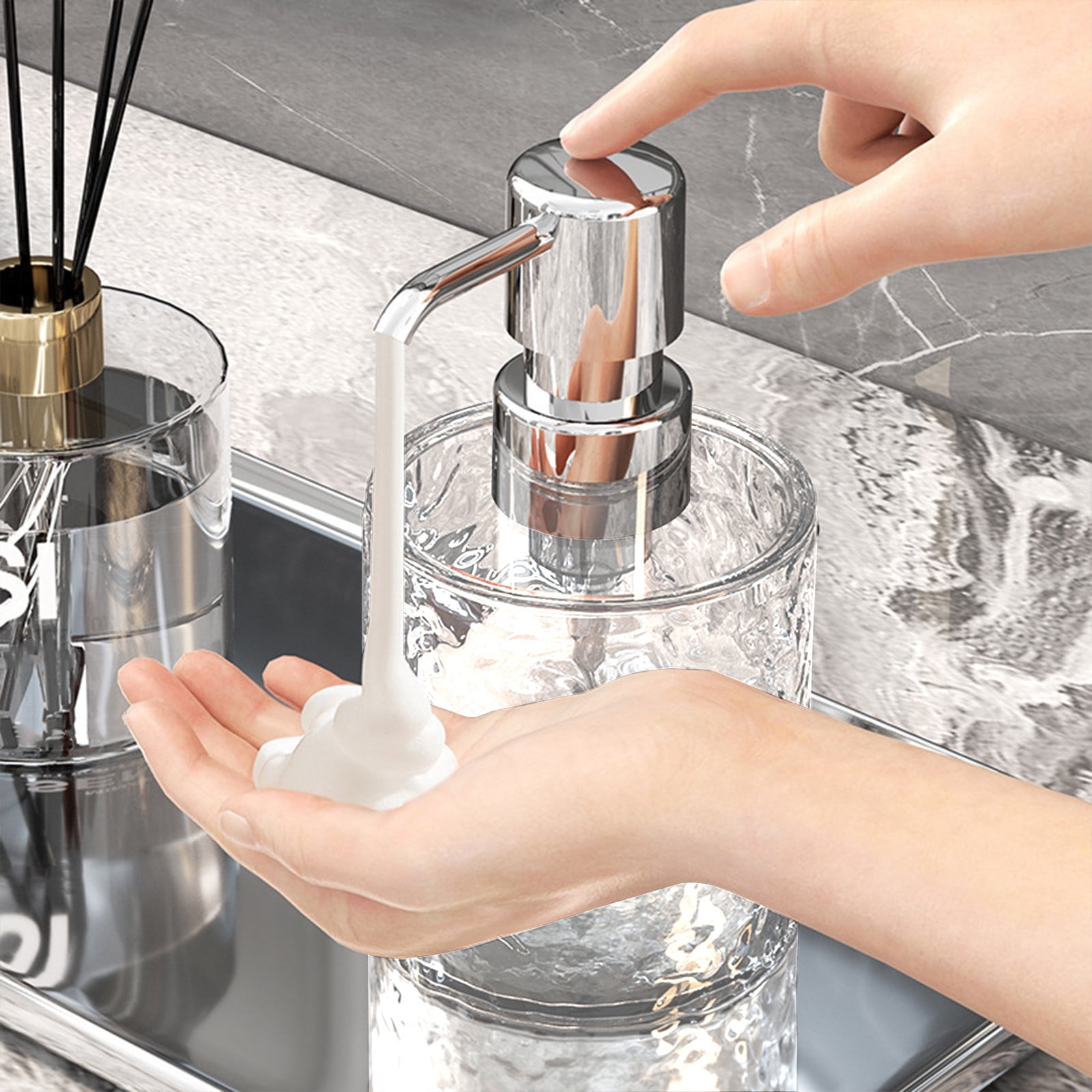 Reusable foaming soap dispenser discount
