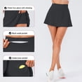 thumbnail image 3 of Soothfeel Falda de tenis plisada para mujer con bolsillos, faldas de golf atléticas para entrenamiento y correr, 3 of 5