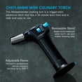 thumbnail image 2 of Linterna culinaria Messermeister Cheflamme Mini negra, 2 of 6