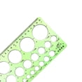 thumbnail image 5 of 20cm Geometric Drawing Template Measuring Ruler Round Shape Green, 5 of 5