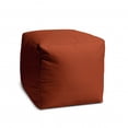 thumbnail image 2 of 17  Cool Dark Amber Rust Solid Color Indoor Outdoor Pouf Cover, 2 of 4