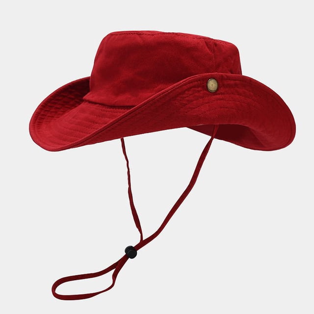 Jusqu'à 10 $ Chapeaux Bob Rouges Chapeau de Soleil pour Femmes Extérieur Couleur Unie Cool Décontracté Élégant Chapeau de Soleil