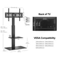 FITUEYES Floor TV Stand Mount with Swivel Bracket for TVs up to 65