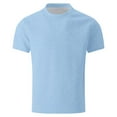 thumbnail image 4 of Men's Summer Crewneck Jacquard T-Shirts Casual Short Sleeve Tops for Everyday Wear Fashionable Tee Mens T-Shirts Pink Under Arm Our Big and Tall 2x, 4 of 5