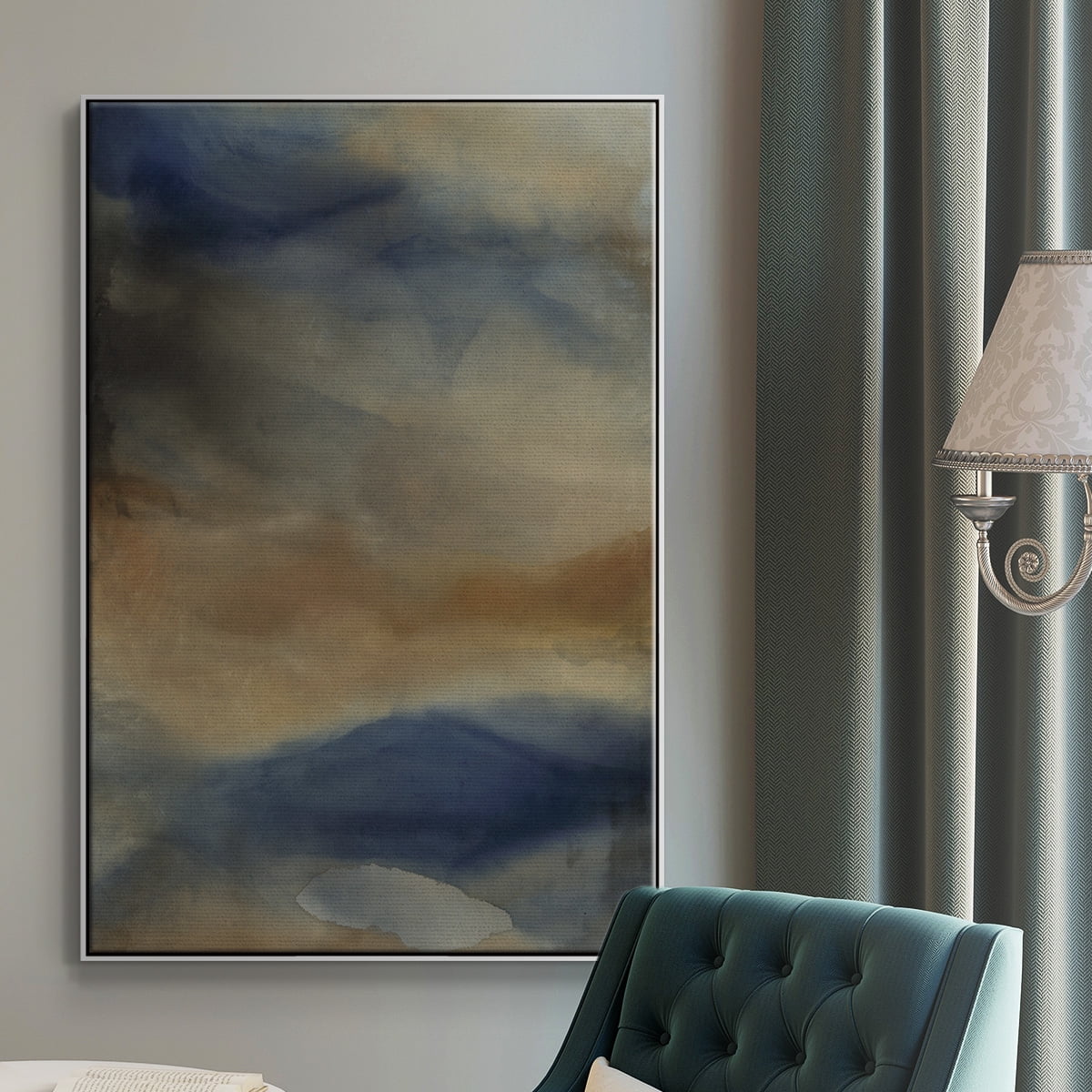 Reflection Framed Premium Gallery Wrapped Canvas - Ready to Hang - 17 x 25 - White Floating Frame