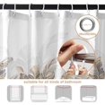 thumbnail image 2 of Brown Leaves Shower Curtain, Modern Plants Floral Leaves Bathroom Curtain, Minimalist Natural Botanical Shower Curtain Set with 12 Hooks for Bathroom, 72Wx84L, 2 of 5