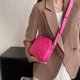 thumbnail image 4 of Bolso de mano de PU mini bolso de mano con cremallera nuevo bolso cuadrado pequeño retro bolso de hombro Joker rosa, 4 of 6