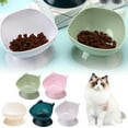 thumbnail image 2 of Cat Bowl Tilted Raised Pet Food Feeder Slant Dish Diagonal Neck Protections B3S0, 2 of 8