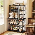 thumbnail image 2 of Amadwell 39.4" Large Bakers Rack, 6-Tier Microwave Stand with Power Outlets, Kitchen Shelf with Wire Basket, 2 of 8