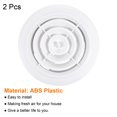 thumbnail image 3 of Unique Bargains 5 Inch Adjustable Rotatable Screen Grille Cover Louver Round Air Vent 2 Pack, 3 of 5