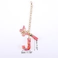 thumbnail image 2 of Ofertas Únicas 1 Pc Colgante de Letra J con Lentejuelas en Forma de Corazón y Borlas de Mariposa para Taza de Agua, Metal Rosa y Resina, 2 of 5