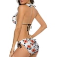 thumbnail image 3 of NICKSUN Women's Bikini Sets, Cute Print Two Piece Bathing Suits Sexy Halter Padded Bikini Swimsuits, 3 of 6