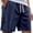 AB213 Blue, variant on Mens Athletic Silk Shorts Solid Color Elastic Waist Straight Leg Shorty Leisure Loose Man Workout Running Sport Shorts Blue Size M