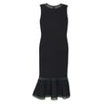 thumbnail image 2 of Akris Robe Moulante en Jersey avec Dentelle Noire pour Femmes - 4, 2 of 2