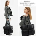 thumbnail image 6 of Kukuzhu Puffer Tote Bag, Soft Puffy Bags for Women Light Winter Down Cotton Padded Quilted Tote Bag Shoulder Handbag Purse, 6 of 7