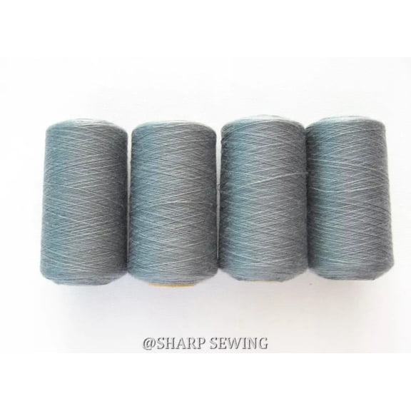 Teamwork SAGE GREEN #788 SPUN POLYESTER SERGER & QUILTING THREAD 4 TUBES 1000 YDS. EACH