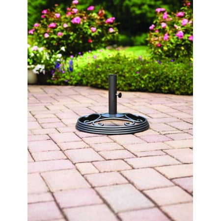 Mainstays Willow Springs Umbrella Base, Black Finish