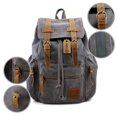 thumbnail image 6 of Gearonic Men's Vintage Canvas Military Backpack, Gray, 6 of 6