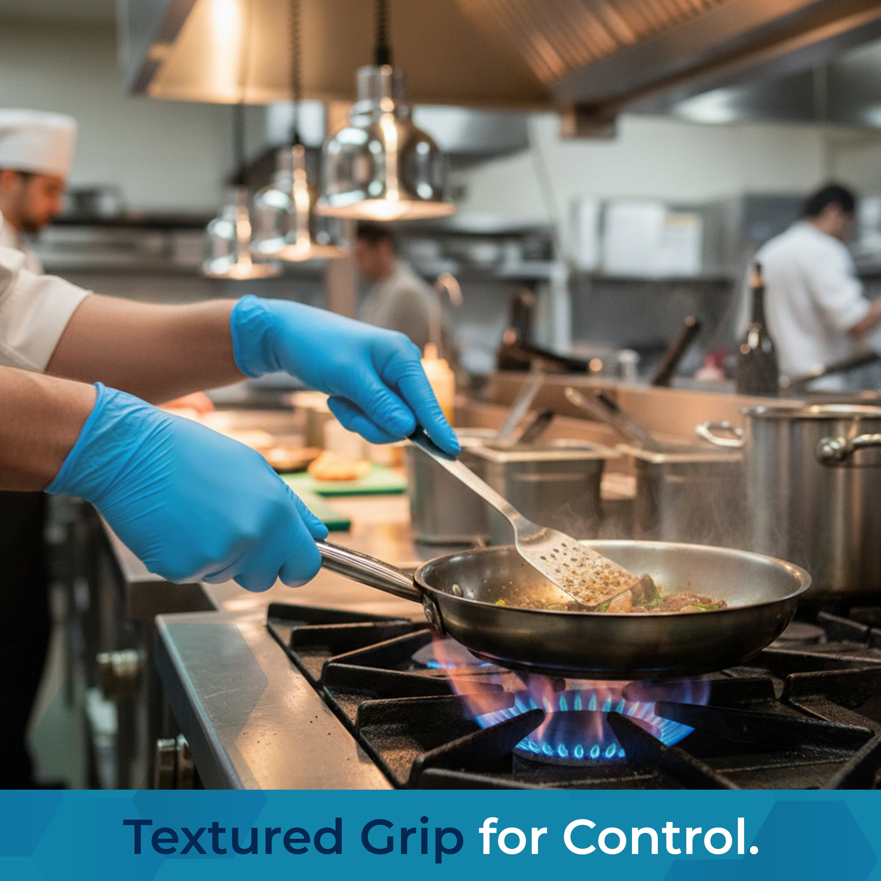VOS Disposable Gloves Size Large – 1000 Pcs Box, Latex & Powder Free Nitrile Rubber Gloves, Food Safe, Single Use Protective Gloves For Cooking, Cleaning, Medical Use