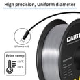 thumbnail image 3 of Filamento para impresora 3D GIANTARM Silk Metallic Silver PLA, 1 kg, 3 of 7