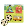 thumbnail image 4 of HILABEE Wooden Cartoon Puzzles Shape Matching Game for 2 3 4 Year Old Present, 4 of 8