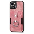 thumbnail image 2 of Pour Iphone 14 Étui Portefeuille Rétro Effet Peau (Rose), Iphone 16 Plus, 2 of 7