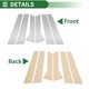 thumbnail image 3 of Adhesivo antiarañazos de moldura de ventana de pilar de puerta Unique Bargains Cubierta exterior de pilar para BMW X1 2023-2024 Tono plateado 6 Piezas, 3 of 7