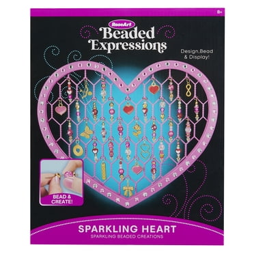 Roseart Beaded Expressions Hearts Sparkling Beaded Expresssions Kit