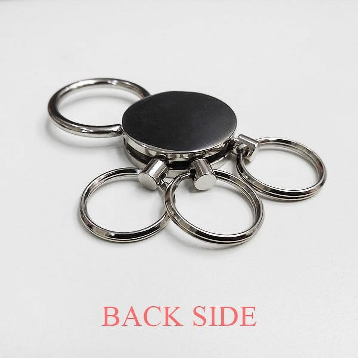 Universe Alien Monster Head Portrait Stainless Steel Metal Key Holder Chain Ring Keychain