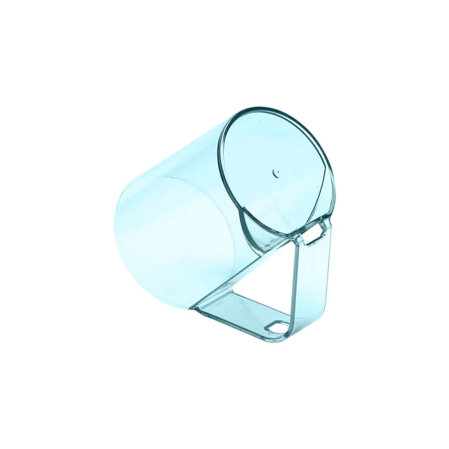 Mouthwash Cup with Toothbrush Holder - Inverted Drain Design for Hygienic Storage
