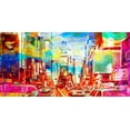 thumbnail image 2 of Chestier, Eric 24x14 Gold Ornate Wood Framed with Double Matting Museum Art Print Titled - Time Square 2.0, 2 of 4