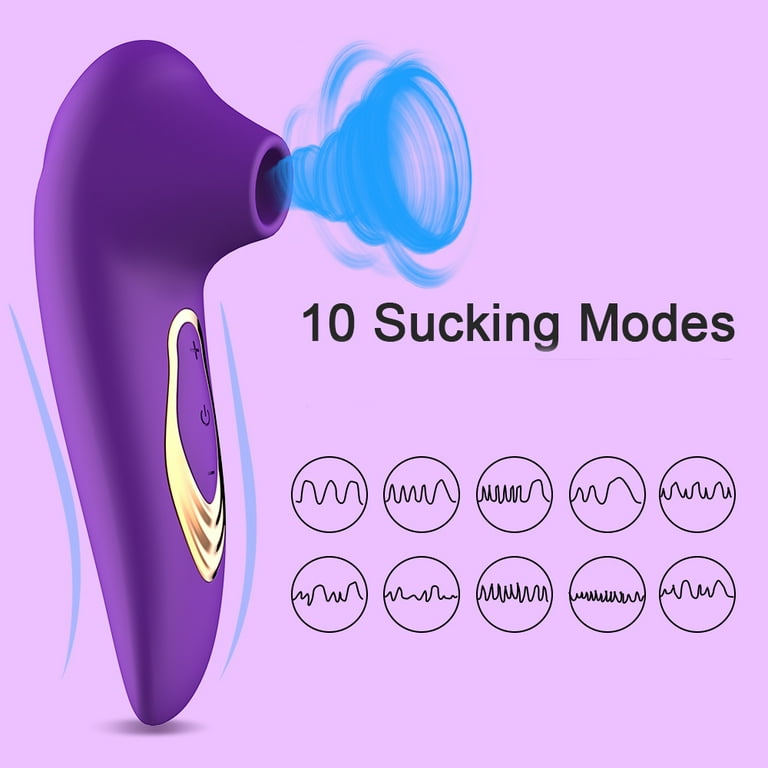 XBONP Sucking Vibrator for Women, Female Clitroal Nipple Vacuum Adult Sex  Toys, Purple