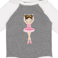 thumbnail image 4 of Inktastic Ballerina with Two Buns Girls Long Sleeve Baby Bodysuit, 4 of 5
