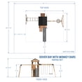 thumbnail image 3 of Backyard Discovery Dover Bay Spruce Swing Set, Slide, Clubhouse, Monkey Bars, Rock Wall, 3 of 13