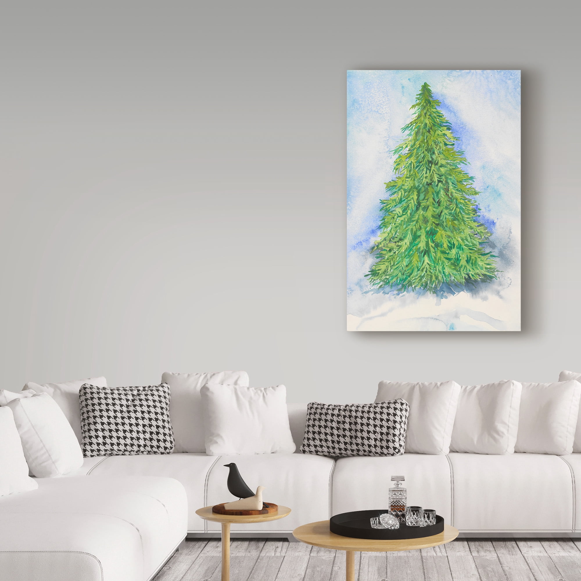 Trademark Fine Art 'Evergreen Tree' Canvas Art by Joanne Porter