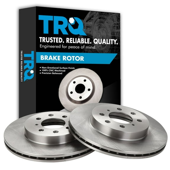 TRQ Front Brake Rotors Set Vented Fits Select 1990-2001 Acura Integra 1990-2005 Honda Civic 1993-1997 Civic del Sol 2007-2014 Fit 2010-2014 Insight