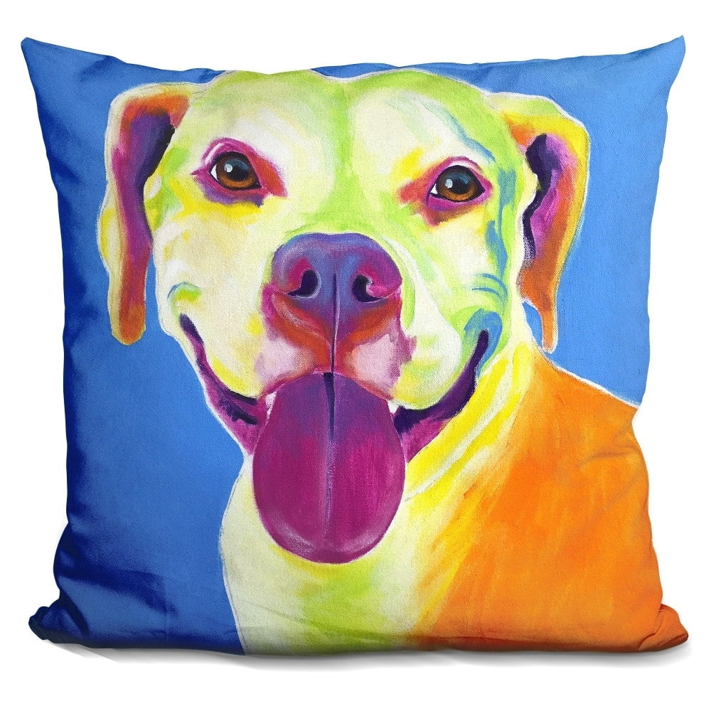 LiLiPi Dog Pattern 2 Decorative Accent Throw Pillow 