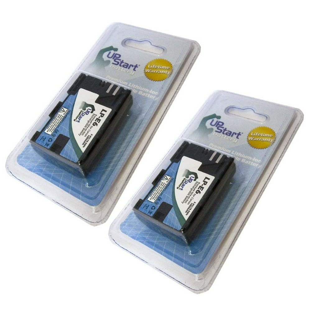 2x Pack Canon LPE6 Battery Replacement for Canon LPE6 Digital Camera Battery (1800mAh, 7