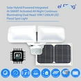 thumbnail image 2 of EE Systems Group EE828WDC-WP 10 watts White Solar Powered Dual Head Motion Activated Outdoor Integrated LED Flood Spot Light, 2 of 6