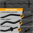 thumbnail image 4 of ARVAKOR 47" EZ Curl Bar Weight Lifting Bar with 2 Star Collars, 1-inch Weight Plates Curling Bar for Gym and Home, Black, 4 of 8