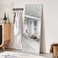 thumbnail image 1 of NeuType Silver Floor Mirror with Stand Large Full Length Mirror Modern Wall Mounted Mirror 65"x22", 1 of 7