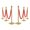 Gold 6Pcs, variant on MROOBEST 6-Piece Gold Stanchion Set with Red Velvet Rope for Crowd Control Zinc Alloy Ball Top Sand-Fillable Base Suitable for Theaters Parties and Weddings