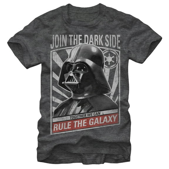 Men's Star Wars Together We Can Rule the Galaxy  Graphic Tee Charcoal Heather 4X Large