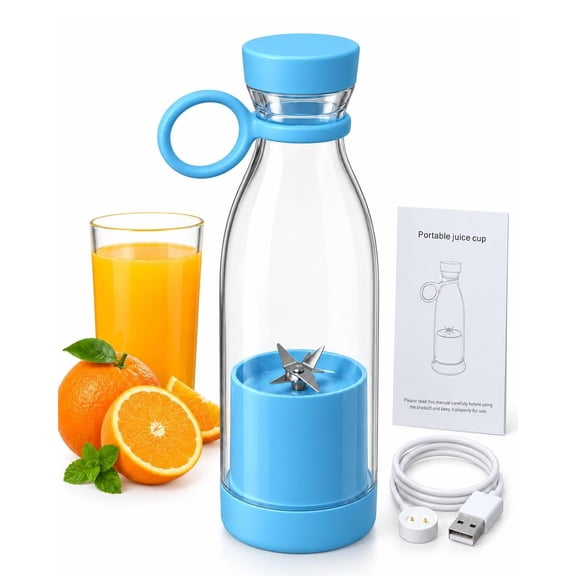Portable Rechargeable Blender for Milkshakes, Smoothies & Juices Anywhere