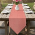 thumbnail image 6 of Coral Pink Table Runner Linen Burlap Table Runner 70 Inches Long Solid Color Modern Minimalist Art Dresser Scarves for Kitchen Island Coffee Dining Room Party Wedding Holiday Decoration 13"x70", 6 of 8
