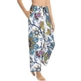 thumbnail image 2 of Daiia Flowers and Butterflies Women's Sleep Pant with Pockets and Drawstring,Pajama Pants-XX-Large, 2 of 9