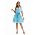 thumbnail image 4 of Oktoberfest Outfits for Women Dirndl Dress for German Traditional Bavarian Costume Water Blue XL, 4 of 9