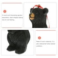 thumbnail image 6 of Black Bear Resin Statue Garden Sculpture Animal Ornament Outdoor Wildlife Decor, 6 of 6