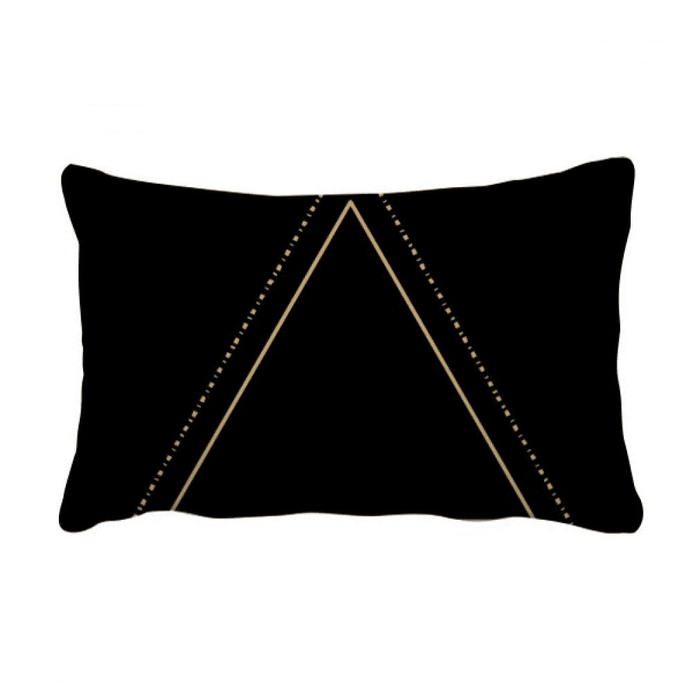 Triangle Totem Pattern Geometry Throw Pillow Lumbar Insert Cushion