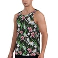 thumbnail image 2 of Haiem Lilies Flowers Men Workout Tank Top Gym Bodybuilding Sleeveless Muscle T Shirts Athletic Tank Breathable Workout Shirt-Medium, 2 of 9